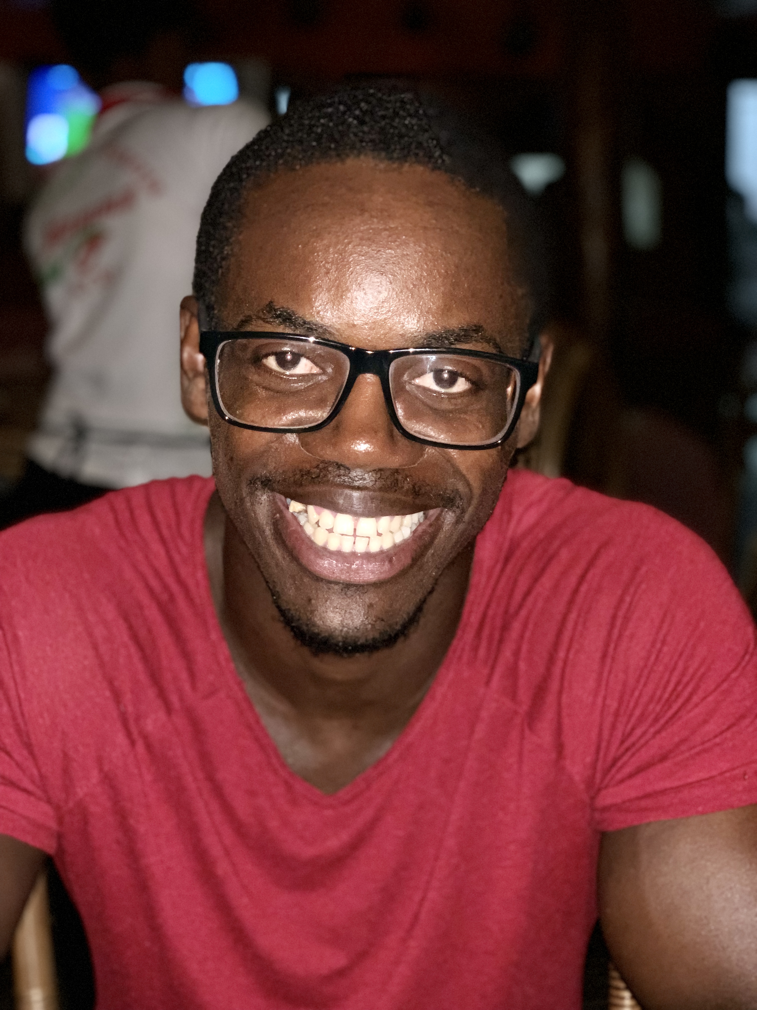 A portrait of Emmanuel Adjei